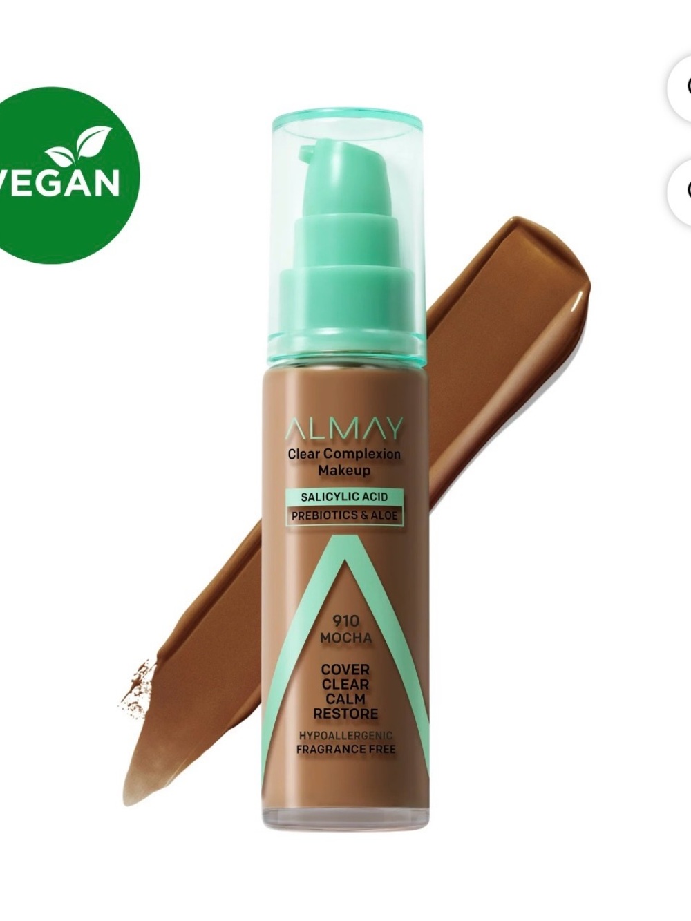 Almay Clear Complexion Makeup Foundation - 910 Mocha